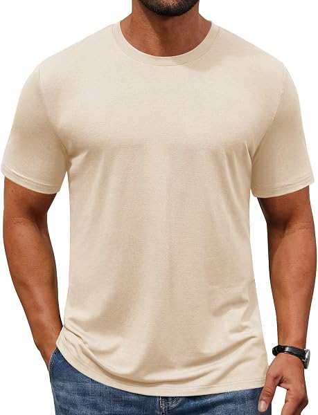 COOFANDY Men's T-Shirts Short Sleeve Crew Neck T Shirts Casual Classic Basic…