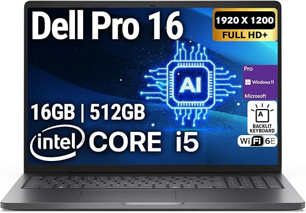 Dell Pro 16(Next-gen Latitude 3550) 16” FHD+ Display Business Laptop, Intel…