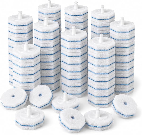 100 Pack Wand Refills Compatible with Clorox Toilet Brushes
