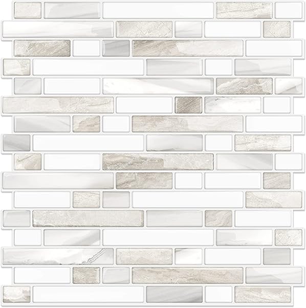 STICKGOO Peel and Stick Wall Tile Self-Adhesive Backsplash Thicker Design