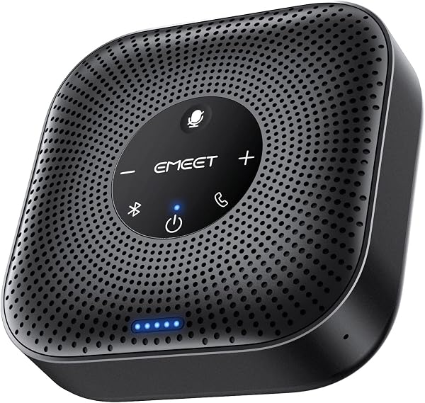 EMEET M0 Plus Conference Speaker and Microphone, 4 Mics 360° Voice Pickup