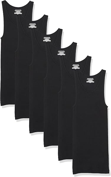 Amazon Essentials Men's Lightweight Breathable Cotton Slim Fit Tank…