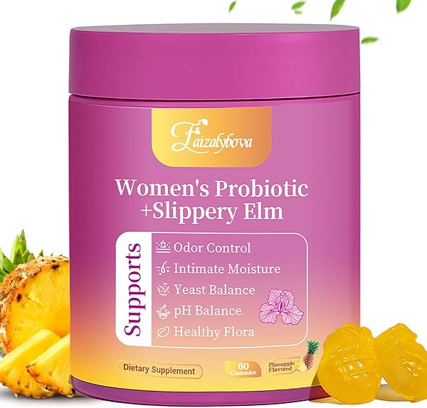 Her Juicy Feminine Probiotics Gummies with Slippery Elm, Tropical Pineapple…