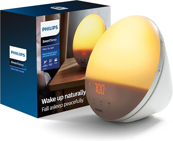 Philips SmartSleep Wake-up Light, Colored Sunrise and Sunset Simulation, 5…