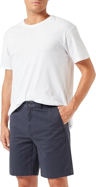 Amazon Essentials Men's Slim-Fit 9" Cotton Twill Khaki Chino Shorts with…