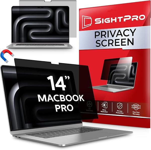 SightPro Magnetic Privacy Screen for MacBook Pro 14 Inch (2021-2026, M1-M5…