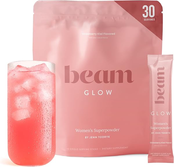BEAM Glow Hormone Support & Cortisol Supplement for Women - Daily Vitamins…
