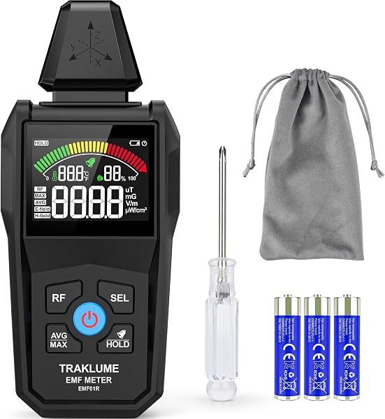 EMF Detector 5-in-1 EMF Meter Radiation Detector EMF Reader for Radiation