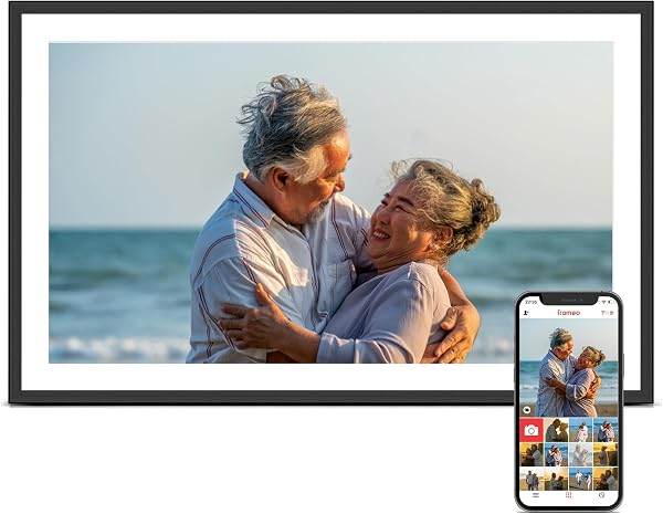 Digital Picture Frame, Frameo 15.6'' Digital Photo Frame WiFi Large Display