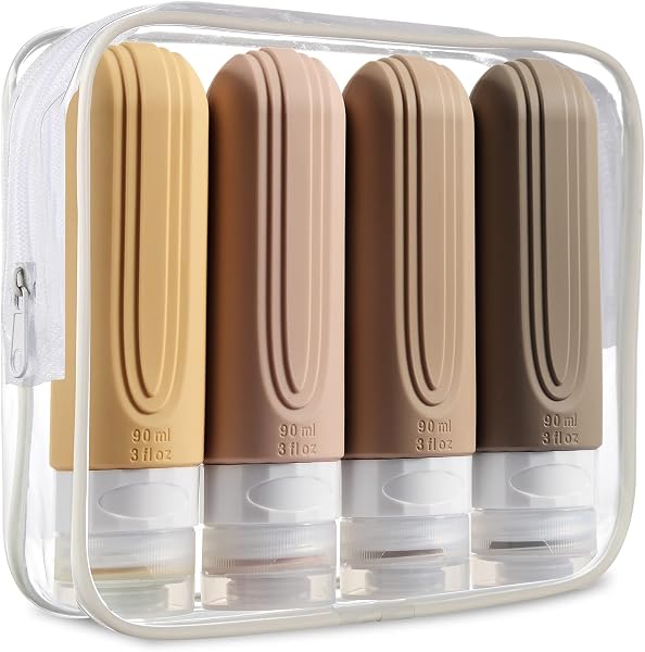 Mrsdry Travel Bottles for Toiletries, Tsa Approved 3oz Travel Size Containers…