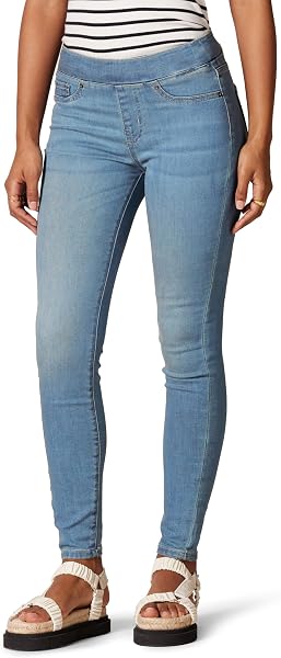 Amazon Essentials Women's Skinny Fit Mid-Rise Stretch Pull-On Jegging with…