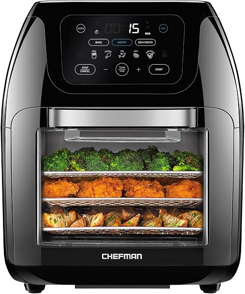 CHEFMAN Multifunctional Digital Air Fryer+ Rotisserie, Dehydrator, Convection…