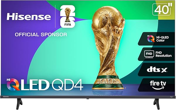 Hisense 40-Inch Class QD4 Series Hi-QLED FHD Smart Fire TV (40QD4QF)…
