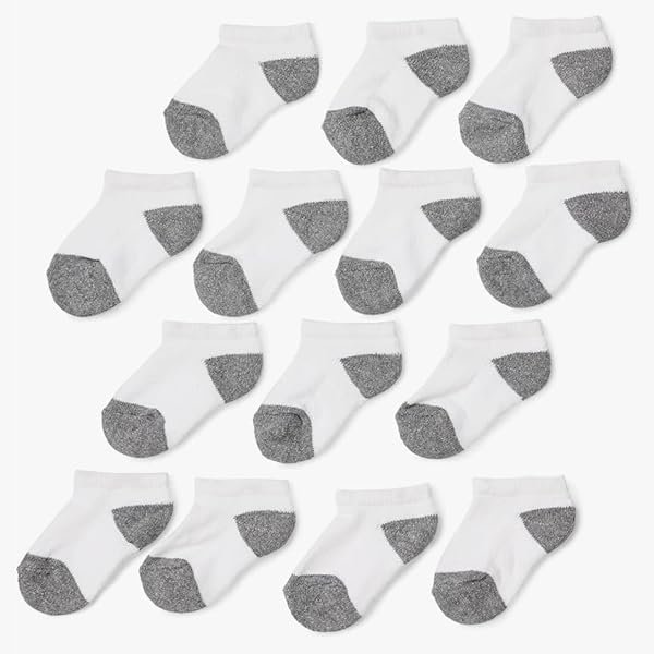 Amazon Essentials Unisex Kids and Toddlers' Cotton Low Cut Ankle Socks, 14…