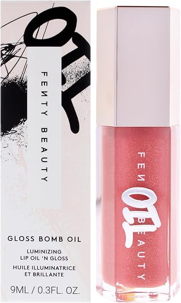 Gloss Bomb Luminizing Lip Oil N Gloss - 01 Fussy by Fenty Beauty for Women - 0.3 oz Lip Gloss