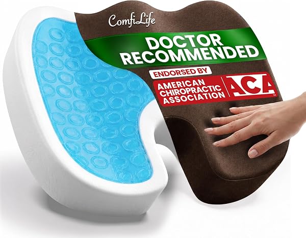 ComfiLife Doctor Recommended Seat Cushion - Premium Gel & Memory Foam Office…