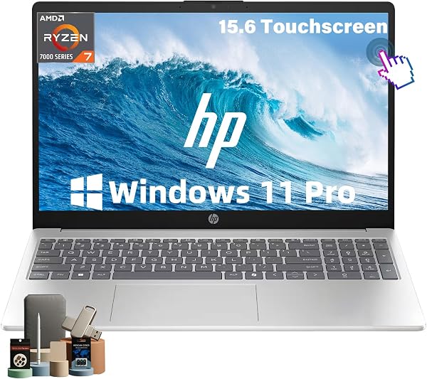 HP 15.6" FHD Touchscreen Laptop, 32GB RAM, 1TB SSD, AMD Ryzen 7 7730U
