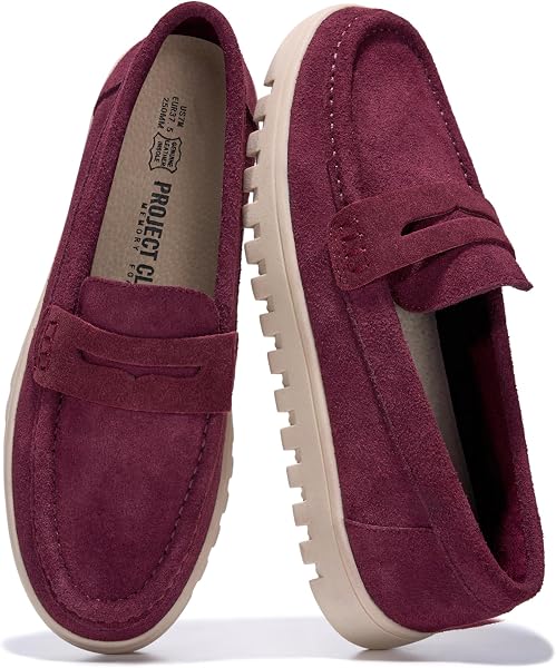 100% Genuine Leather Slip-on Loafers for Women Casual Moccasins Women Shoes