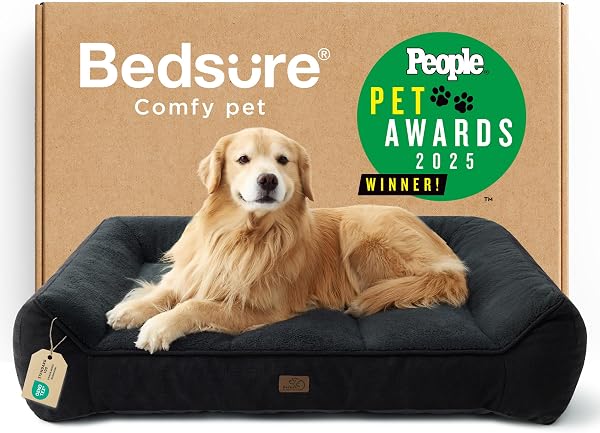 Bedsure SupportMax® Extra Thick Orthopedic XL Dog Bed for Extra Large Dogs