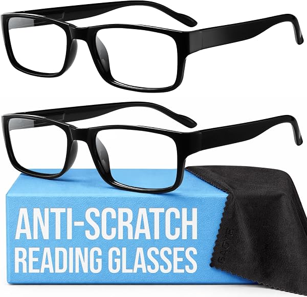 Gaoye - Blue-Light Filter, UV Protection - Readers with Rectangle Frames