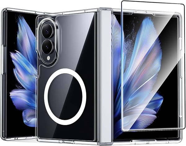 FNTCASE for Samsung Galaxy Z Fold 8 Case, Fit for Magsafe, Hinge Protection