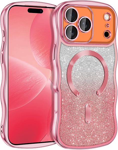 Meshine for iPhone 17 Pro Max Case,[Compatible with MagSafe][Build-in Camera…