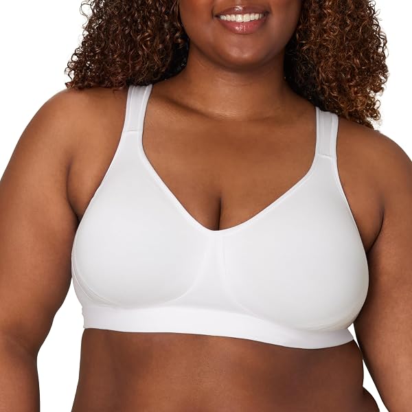 Playtex Women's Wireless Bra, 18 Hour Plus-Size T-Shirt Bras Available…