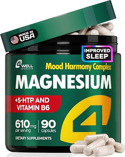 Magnesium Complex for Women – Magnesium for Sleep, Advanced 610mg with…