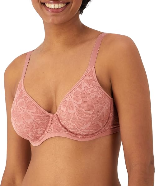 Bali Women's Lace Underwire Bra, Breathe Cotton Modal Lace Bras for Women…