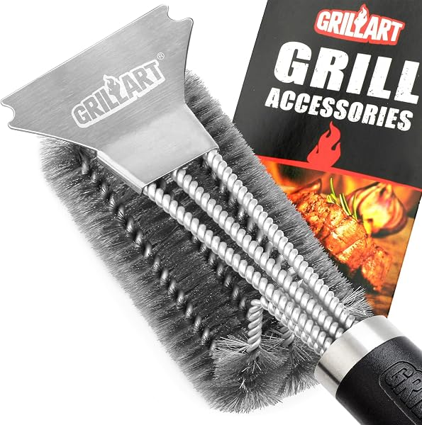 GRILLART Grill Brush and Scraper BBQ Brush for Grill, Safe 18" Stainless…