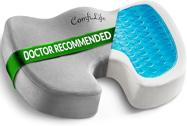 ComfiLife Doctor Recommended Seat Cushion - Premium Gel & Memory Foam Office…