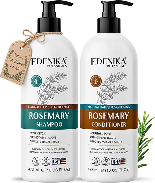 Rosemary Biotin Shampoo and Conditioner Set for Hair Strengthening
