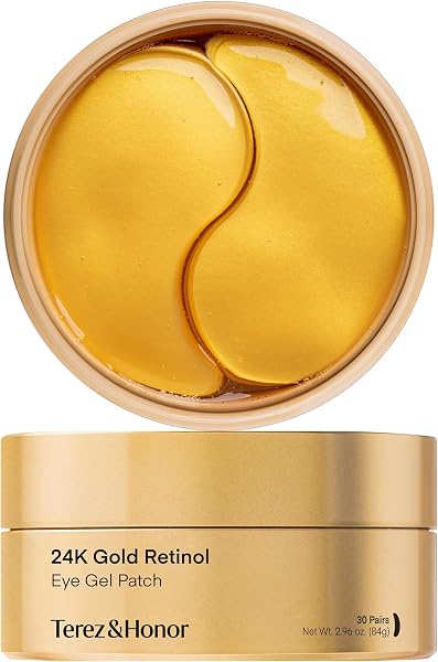 TEREZ & HONOR 24K Gold Retinol Wrinkle Smoothing Eye Patches - 60 Korean…