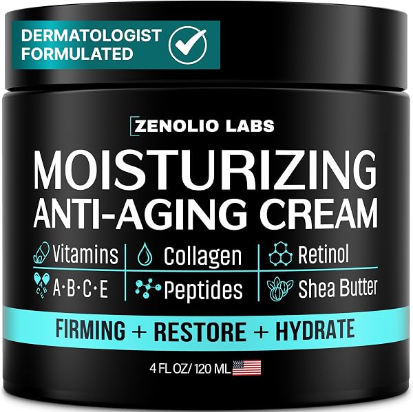 Mens Face Moisturizer Cream - Anti-Aging & Wrinkle Cream with Retinol, 4 OZ
