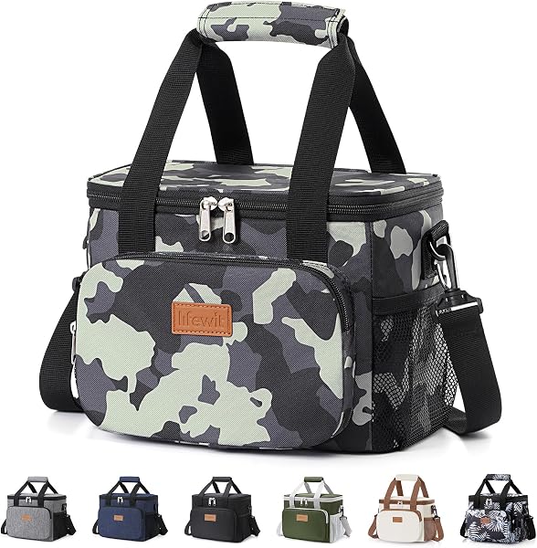 Lifewit Insulated Lunch Box for Men, Lunch Bag Cooler Women, 12-Can 9L