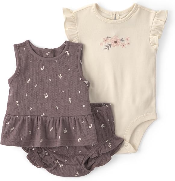 Carter's Baby Girls' 3-piece Diaper Cover Set