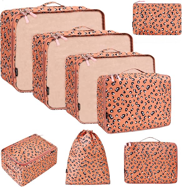 BAGAIL 8 Set Packing Cubes Luggage Packing Organizers for Travel…
