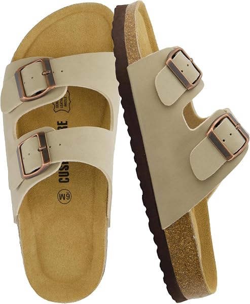 CUSHIONAIRE Lane Cork Slide Women's Sandals, Comfortable Sandals for Women