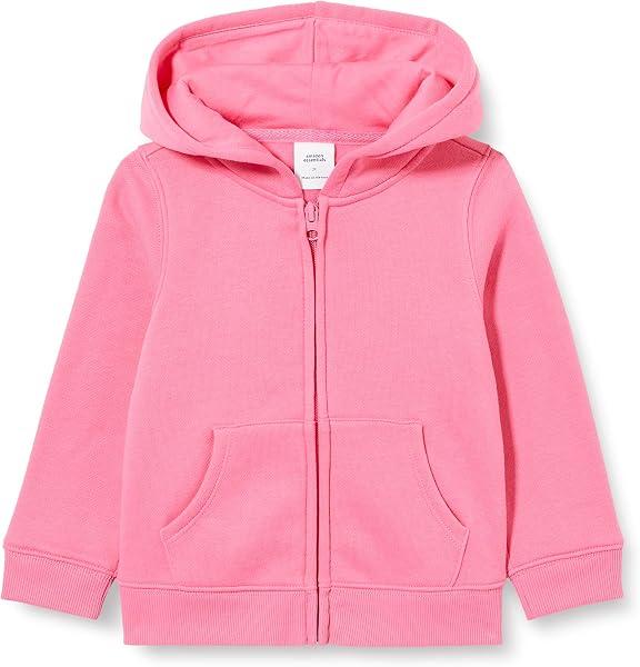 Amazon Essentials Girls and Toddlers' Fleece Zip-Up Hooded Sweatshirt with…