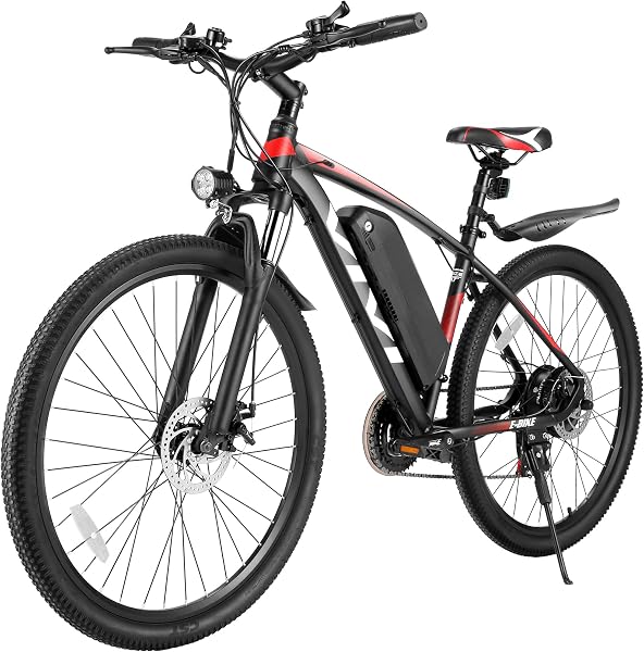 Vivi Electric Bike for Adults, 27.5" Big Tire Shock Absorption E Bicycle 500W Mountain Bicycle with 48V 10.4AH Removeable Battery, 50 Miles, Disc Brake, Mountain Adult Bike, Certified UL 2849