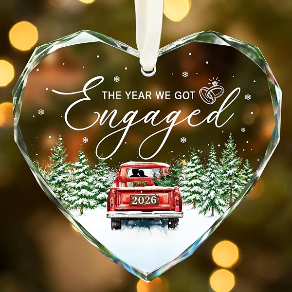 ZAGKOO Engagement Gifts for Couples,Women - Engagement Ornament 2026