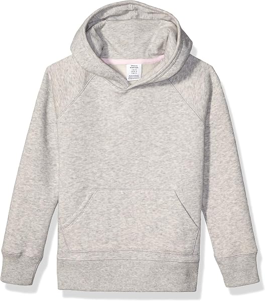 Amazon Essentials Girls and Toddlers' Pullover Hoodie Sweatshirt with Kangaroo Pocket