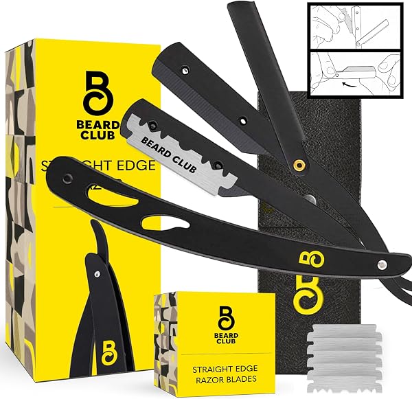the Beard Club Straight Razor for Men - Navajas Para Barbero - Barber…