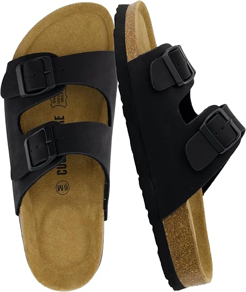 CUSHIONAIRE Lane Cork Slide Women's Sandals, Comfortable Sandals for Women