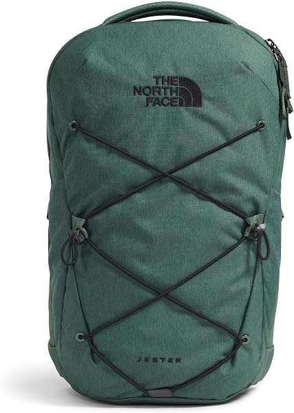 the North Face Jester Everyday Laptop Backpack, Duck Grn Dk Hth/Blk, OSFA