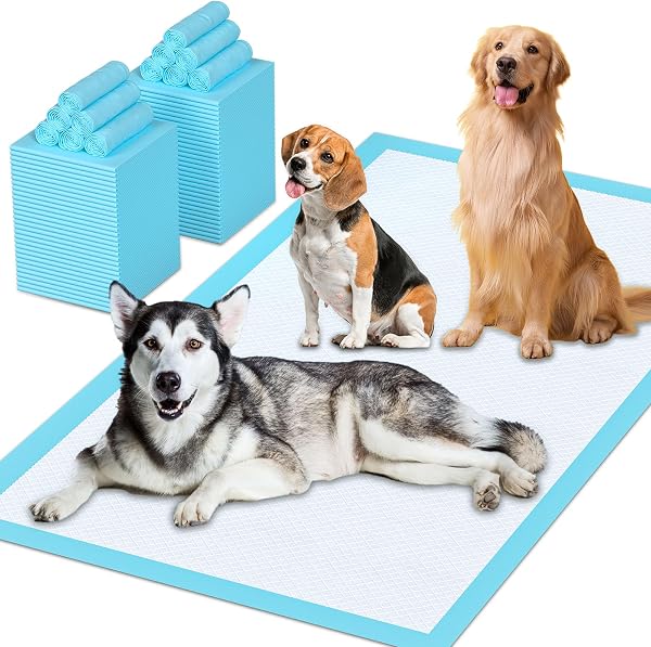 Puppy Pads Extra Large for Dogs 31"x47" 40 Count, Leak-Proof & Absorbent Dog…