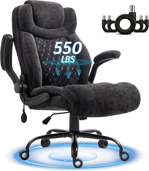 Office Chair, Big and Tall Executive Chair with Air-Lumbar Support…