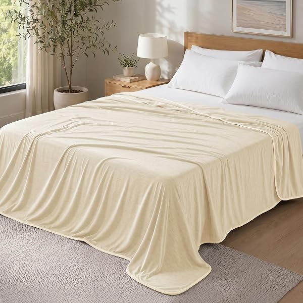 PHF Cooling Blanket Throw XL Size 50"x70", Sand