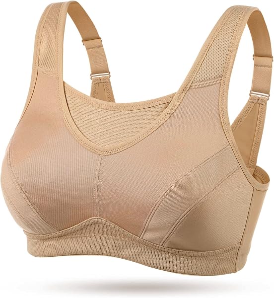 Wingslove High Impact Sports Bras for Women Plus Size Non Padded Wirefree…