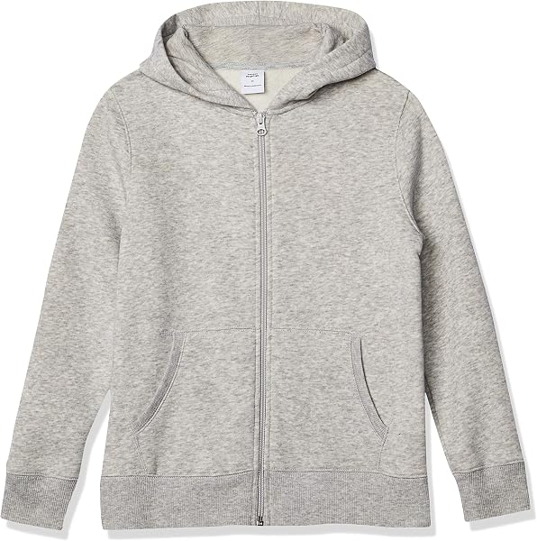 Amazon Essentials Boys and Toddlers' Soft Fleece Zip-Up Hoodie Sweatshirt